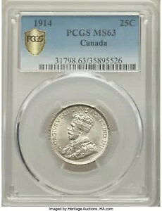 1914N Ji_ 25Zg PCGS MS63 󏭂ȍi