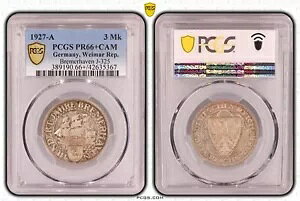 3 CqX}N C}[ u[}[n[tF 1927 A PCGS PR66+CAM |bV v[g 95420-