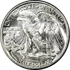 1946 PCGS MS64 �_�u���_�C ���o�[�X �u���C�W���O �z���C�g �E�H�[�L���O ���o�e�B �n�[�t�_���[ DDR