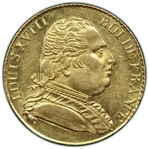 ���C 18 �� 20 �S�[���h �t���� 1815 �����h�� PCGS AU58 �f���炵���󏭕i��-