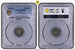 CC121 �g�b�v POP 1/0 �f�j�[�� �g�[�i�����g �e�X�g ���C 14 �� 1648 A �p�� �V���o�[ PCGS XF40-