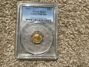 1922 �O�����g �S�[���h �_���[ �X�^�[ PCGS MS64 ��������