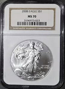 2008 MS70 �V���o�[ �C�[�O�� NGC - �N���V�b�N �u���E�� ���x��