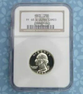 1963 NGC PF 68 W U-Cam Vo[ NH[^[A^t v[t 68 W & Eg JI 25C RC