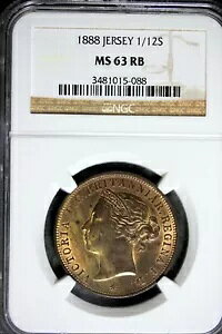 1888 - NGC MS63RB �W���[�W 1/12 �V�����O! #B24263