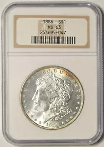 1886 �����K�� �_���[ NGC MS-63 #95-047