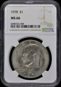 1978 アイゼンハワー ドル 1 ドル NGC MS66