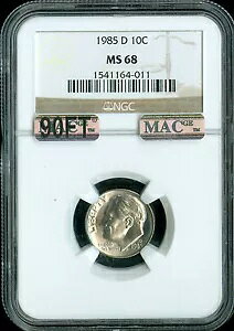 1985 D [Yxg _C NGC MS68 MAC 90 tB[g PQ ōX|bgX tB[g 400 hB