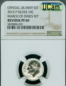 2015 �v���[�Y�x���g �}�[�` �I�u �_�C�� NGC ���o�[�X PF69 MAC UCAM & �X�|�b�g���X�B