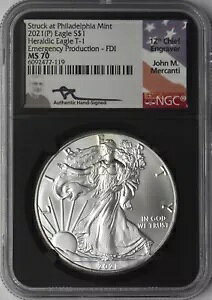 2021 (P) T-1 AJ Vo[ C[O NGC MS70 EP FDI Mercanti  ?COINGIANTS?