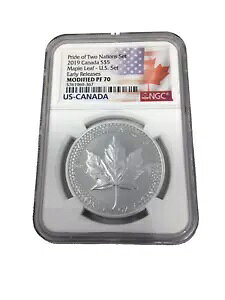 2019 �J�i�_ �V���o�[ ���[�v�� ���[�t NGC PR PF 70 �v���C�h �I�u �c�[ �l�[�V�����Y �Z�b�g S$5 �C���ς�
