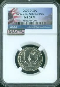 2020-D ���b�N�t�F���[ �N�H�[�^�[ NGC MS68 PL MAC �i��??