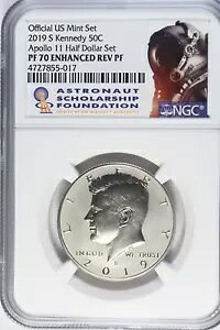 �A�|�� 11 �� 50 ���N�L�O�Z�b�g�� 2019S Enhanced Rev PF 70 Kennedy Half