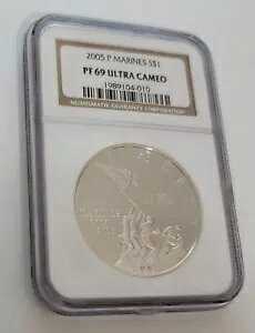 2005-P NGC PF69 �E���g�� �J���I - �C���� �V���o�[ �_���[ 90% �V���o�[