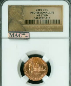 2009 D �����J�[�� �Z���g �v���t�F�b�V���i�� NGC MS67 ���b�h PQ �r�W�l�X �X�g���C�N MAC �X�|�b�g���X�B