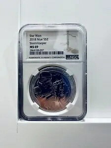 2018 X^[ EH[Y jEG 1 IX $2 Vo[ RC NGC MS 69 Xg[ g[p[ PCGS