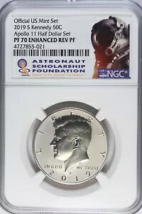 �A�|�� 11 �� 50 ���N�L�O�Z�b�g�� 2019S Enhanced Rev PF 70 Kennedy Half