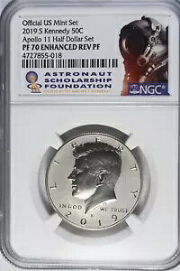 �A�|�� 11 �� 50 ���N�L�O�Z�b�g�� 2019S Enhanced Rev PF 70 Kennedy Half