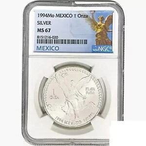 1994Mo 1oz.�V���o�[ ���L�V�J�[�m�X �I���U �R�C�� NGC MS67