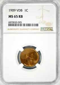 1909 VDB �����J�[�� �E�B�[�g �Z���g NGC MS65RB (005)