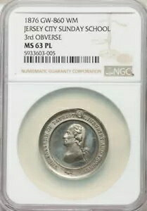 Te GW-860 - 1876 W[W[VeBjwZ / NGC MS-63 PL