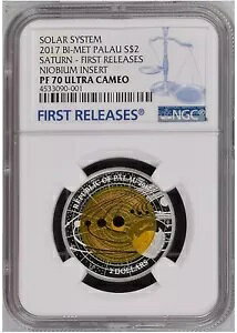 NGC PF70 FR 2017 �p���I $2 ���z�n�y�� 15g �V���o�[ & �j�I�u �R�C��