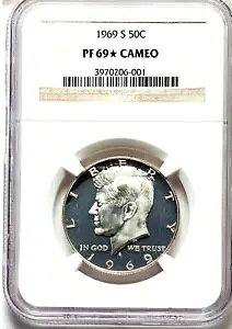 1969-S NGC PF69 �X�^�[ �J���I �P�l�f�B �n�[�t�_���[ �h��� PR69 CAM