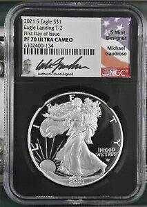 2021-S T-2 �v���[�t �V���o�[ �C�[�O�� NGC PF70 ULTRA CAMEO ���s���� Gaudioso