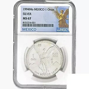 1994Mo 1oz.�V���o�[ ���L�V�J�[�m�X �I���U �R�C�� NGC MS67