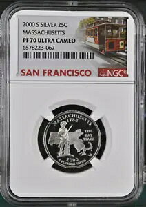 :2000-S S25C ���V���g�� �}�T�`���[�Z�b�c �N�H�[�^�[ NGC PF70UCAM �V���o�[ R3 �g�b�v �|�b�v