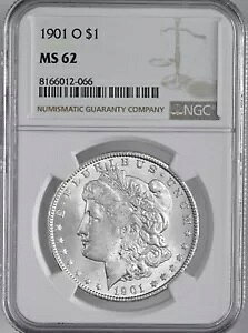 1901-O $1 ���[�K�� �V���o�[ �h�� �~���g �X�e�[�g NGC MS62 #8166012-066 (VAM-20 /1A)