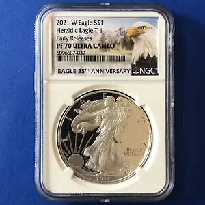 2021 W �V���o�[ �A�����J�� �C�[�O�� NGC OF 70 �E���g�� �J���I �w�����f�B�b�N �C�[�O�� T-1 ���������[�X