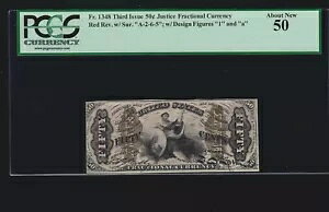US 50c Justice �t���N�V���i�� ���b�h �o�b�N�m�[�g FR 1348 PCGS 50 V Ch AU (02) ���Ɋ�