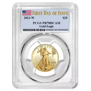 2023-W v[t $25 AJ S[h C[O 1/2 IX PCGS PR70DCAM FDOI tO x