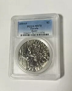 2014 $2 Gods of Olympus Hades 2IX Vo[ nC[t RC MS70 PCGS