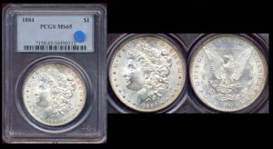 1884 $ PCGS MS65 tbV uXg zCg ~g X^[ IWi J[ & \ʃO