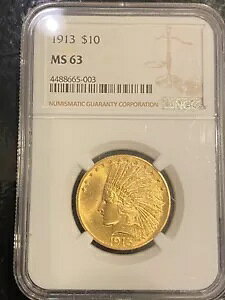 1913 CfBA S[h C[O $10 RC - F PCGS MS63 (UNC BU) - Z~At!