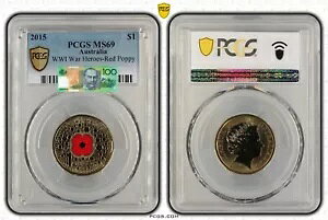 2015 EH[ q[[Y bh |s[ $1 1 h RC - PCGS MS69 - gbv |bv