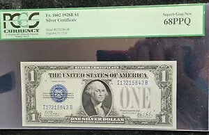 $1 1928B �V���o�[�ؖ��� FR 1602 PCGS 68 PPQ �f���炵�������ł��B���Ђ�SC1