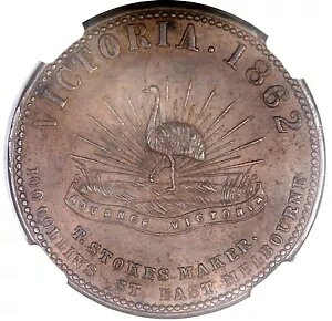 Robison Bros. & Co.1862 I[XgA yj[ g[N NGC AU55 BN Andrews 461, KM-Tn203
