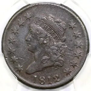 1812 1c S-289 ���[�W �f�C�g �N���V�b�N �w�b�h ���[�W �Z���g PCGS VF 35