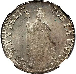 y[: 8 Reales 1840-Lima MB NGC MS-63!tBlXȂBf炵If炵ACAs[I