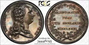1781 �N �t�����X ���C 16 �� �V���o�[�u�X�g���X�u�[�������v���_�� PCGS �W�{-63