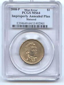 2008-P [ h ($1) sK؂ɏē݂ꂽvVFČ-PCGS MS64-A