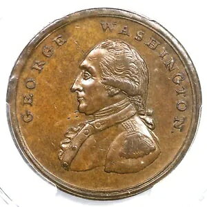 (1795) Baker-30 PCGS AU 58 Asylum Edge Liberty and Security ���V���g�� �y�j�[