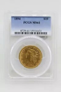 1894 č $10 C[O - PCGS MS61 (10078477-1)