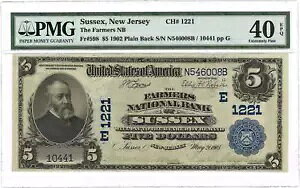 1902 N $5 s TZbNXAj[W[W[Bn Fr#598 PMG EF 40 EPQ