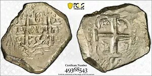 1752-P q �{���r�A 8 Reales Cob ~ PCGS MS61 ~ 1 DATE �� ~ Calico 522