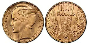 �t�����X�B��O���a���B 1935 (�R���k�R�s�A) (�E�B���O) AV 100 �t���� PCGS MS64+ KM 880