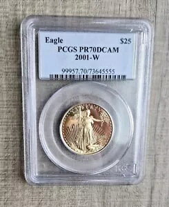 2001 $25 S[h C[O v[t 1/2 1/2 IX PCGS PR 70 RC